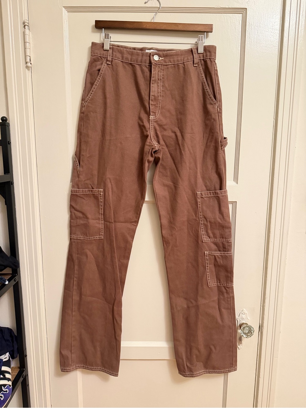 Zara Brown Carpenter Pants